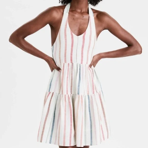 American Eagle Outfitters | Dresses | American Eagle Multicolor Striped  Halter Dress | Poshmark